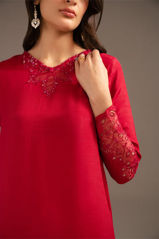 2 Piece Raw Silk Embroidered (FS0093)