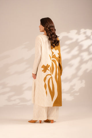 2 Piece Raw Silk Printed Suit (FS0094)