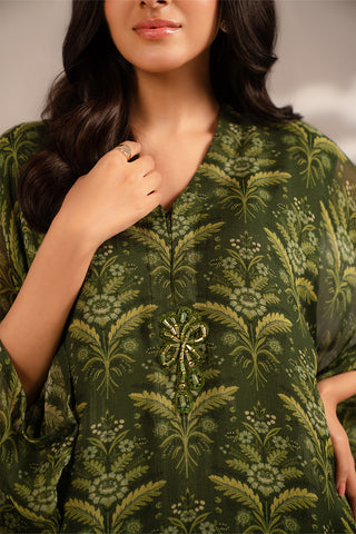 2 Piece Chiffon Printed Suit (FS0097)