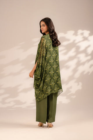 2 Piece Chiffon Printed Suit (FS0097)