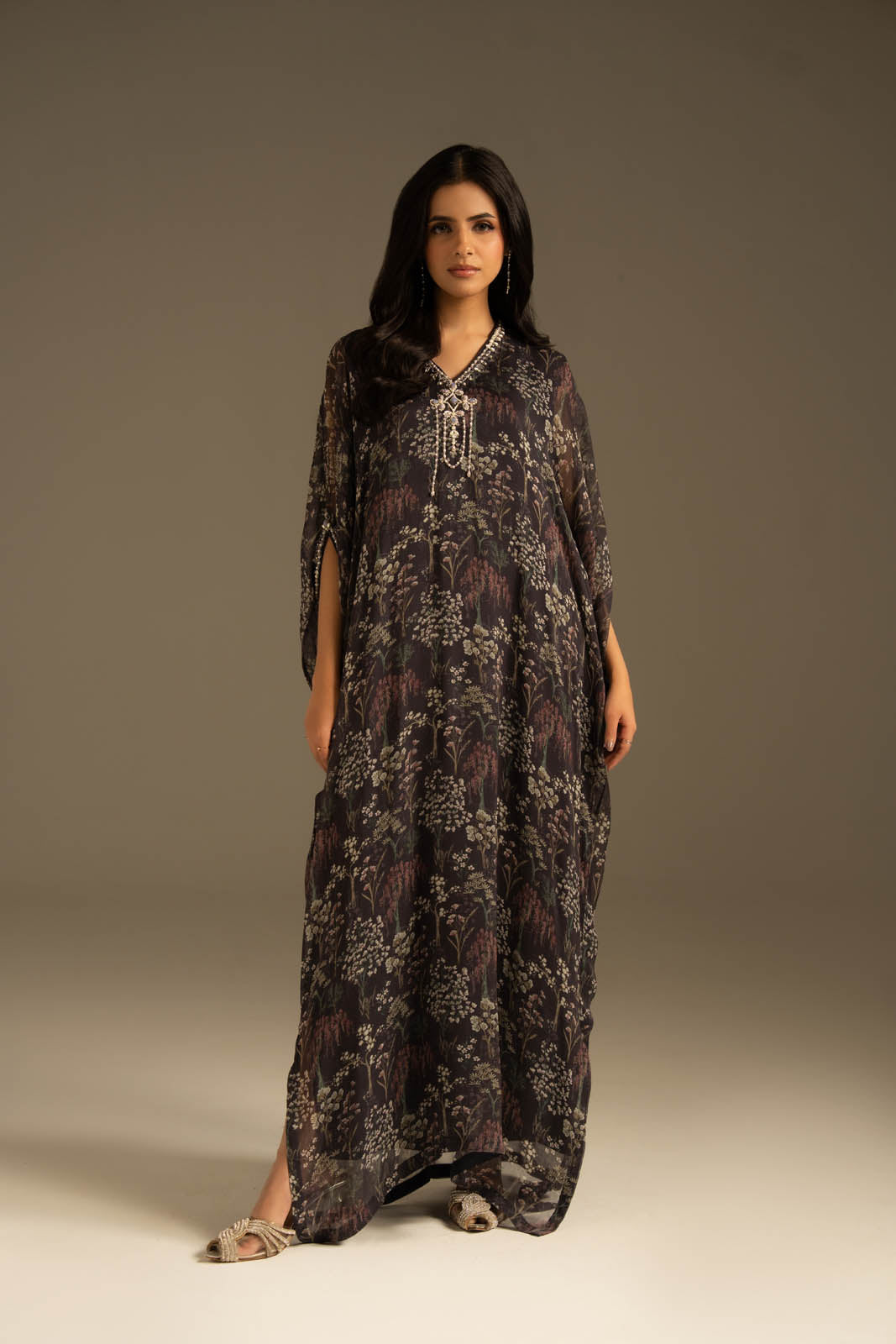 1 Piece Chiffon Printed Suit (FS0109)