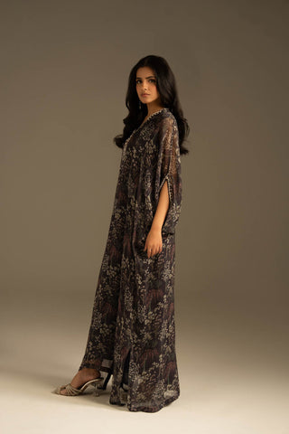 1 Piece Chiffon Printed Suit (FS0109)