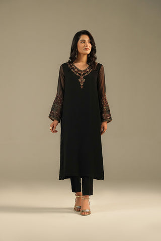 1 Piece Chiffon Embroidered Shirts (FS0112)