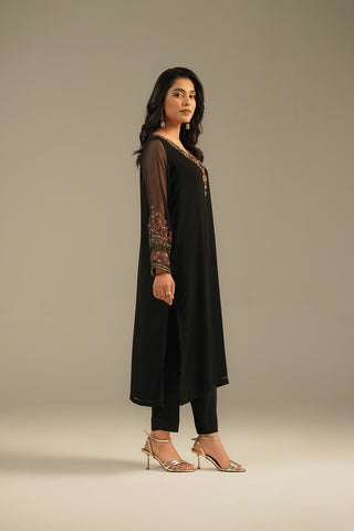 1 Piece Chiffon Embroidered Shirts (FS0112)