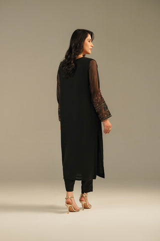 1 Piece Chiffon Embroidered Shirts (FS0112)
