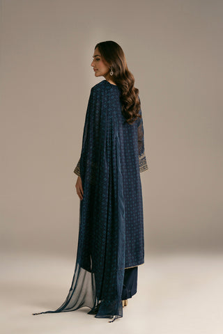 3 Piece Chiffon Embroidered Suit (FS0114)