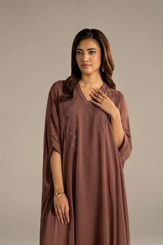 2 Piece Chiffon Embroidered Suit (FS0117)