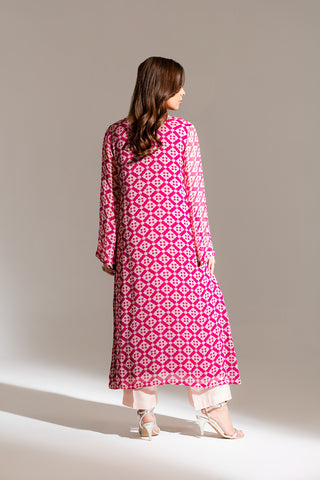 2 Piece Printed Chiffon Printed Suit (FS0124)