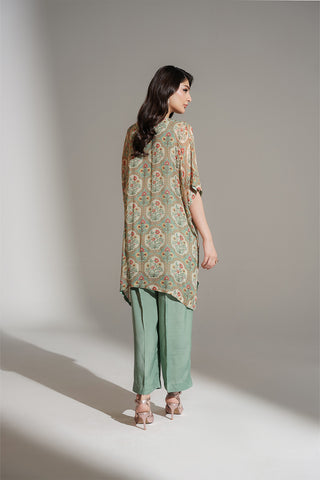 2 Piece Printed Chiffon Printed Suit (FS0126)