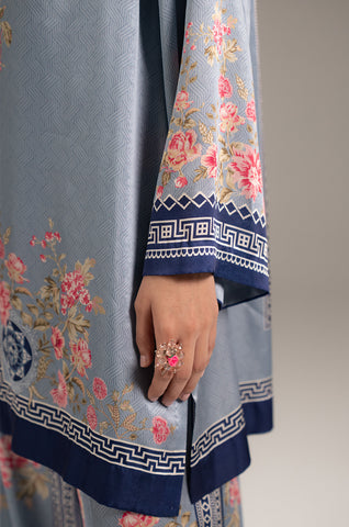 2 Piece Printed Shamoze Slik Solid Suit (FS0130)