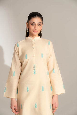 2 Piece Cotton Silk Solid Suit (FS0144)
