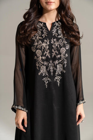 1 Piece Chiffon Embroidered Tunic/Shirt (FS0167)