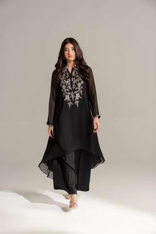 1 Piece Chiffon Embroidered Tunic/Shirt (FS0167)