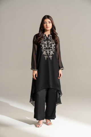 1 Piece Chiffon Embroidered Tunic/Shirt (FS0167)