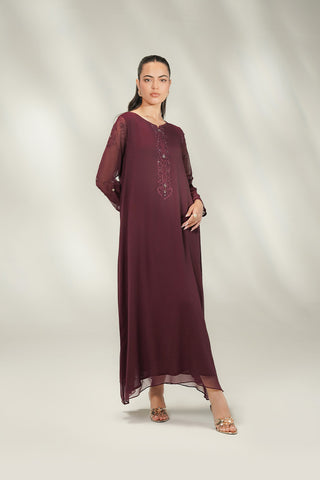 1 Piece Chiffon Embroidered Suit (FS0213)