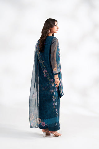3 Piece Net Printed Suit (FS0216)