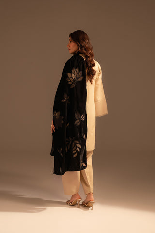 1 Piece Velvet Embroidered Dupattas/Stoles (FT0001)