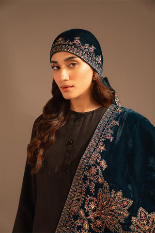 1 Piece Velvet Embroidered Suit (FT0004)