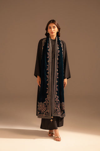 1 Piece Velvet Embroidered Suit (FT0004)