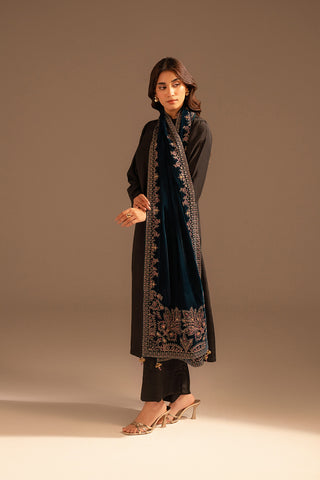 1 Piece Velvet Embroidered Suit (FT0004)