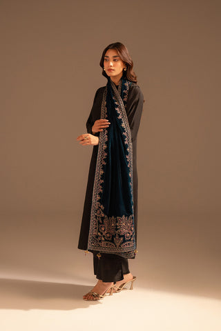 1 Piece Velvet Embroidered Suit (FT0004)