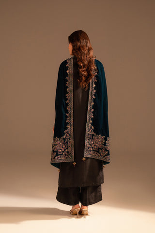 1 Piece Velvet Embroidered Suit (FT0004)