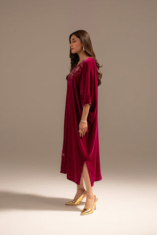 1 Piece Velvet Embroidered (FV0003)