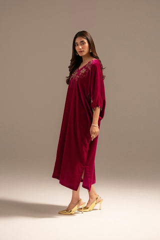 1 Piece Velvet Embroidered (FV0003)