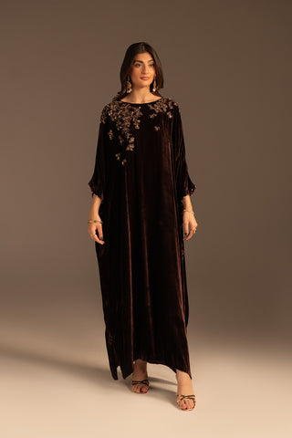 1 Piece Velvet Embroidered (FV0004)