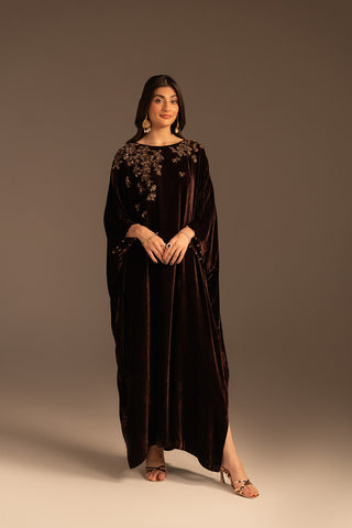 1 Piece Velvet Embroidered (FV0004)