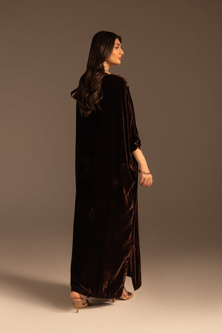 1 Piece Velvet Embroidered (FV0004)