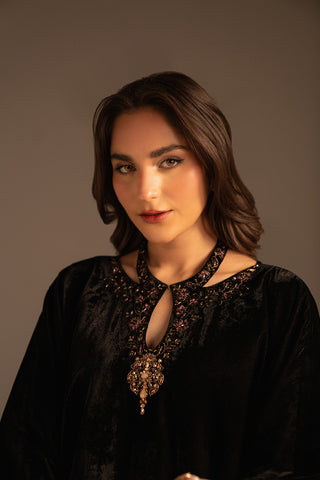 1 Piece Velvet Embroidered (FV0005)