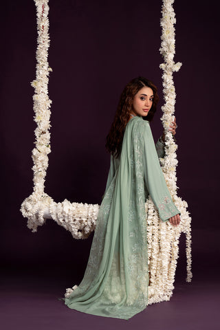 3 Piece Velvet Embroidered Suit (FV0011)