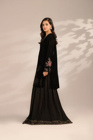 1 Piece Velvet Embroidered Suit (FV0012)