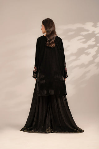 1 Piece Velvet Embroidered Suit (FV0012)