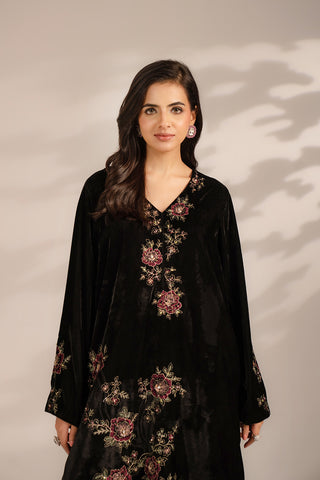 1 Piece Velvet Embroidered Suit (FV0012)