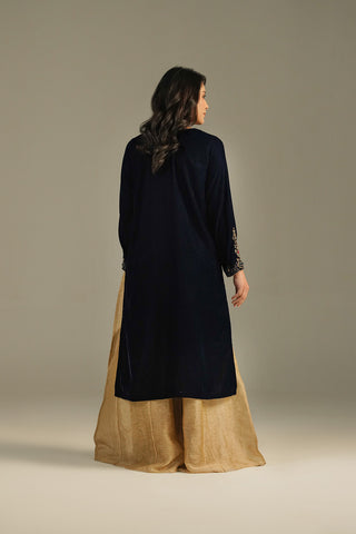 1 Piece Velvet Embroidered Shirts (FV0013)