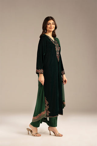 3 Piece Velvet Embroidered (FV0014)