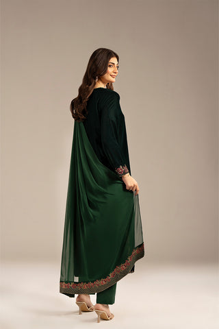 3 Piece Velvet Embroidered (FV0014)