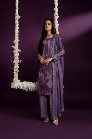 3 Piece Velvet Embroidered (FV0015)