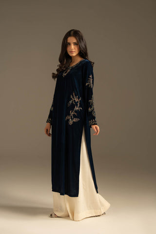1 Piece Velvet Embroidered Suit (FV0018)
