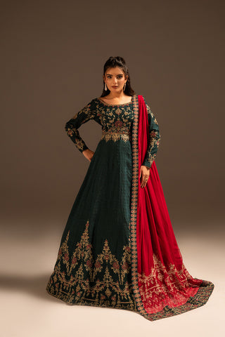 3 Piece Cotton Silk Embroidered Suit (FW0003)