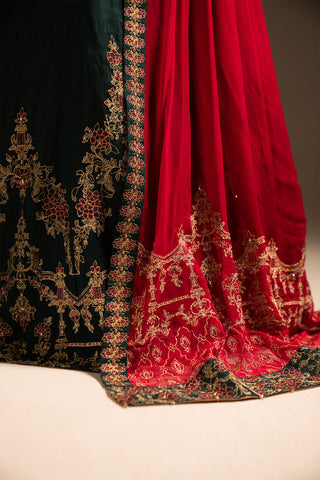 3 Piece Cotton Silk Embroidered Suit (FW0003)