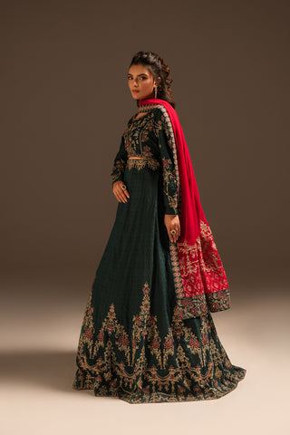 3 Piece Cotton Silk Embroidered Suit (FW0003)