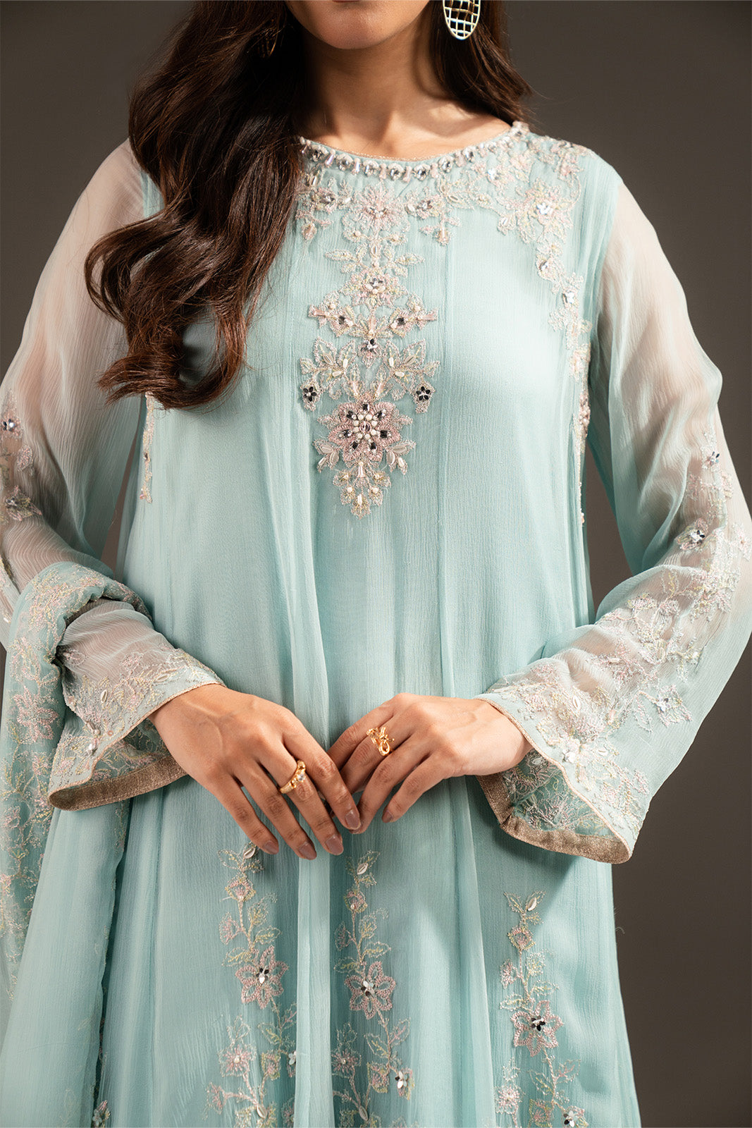 3 Piece Chiffon Embroidered (FW0013)
