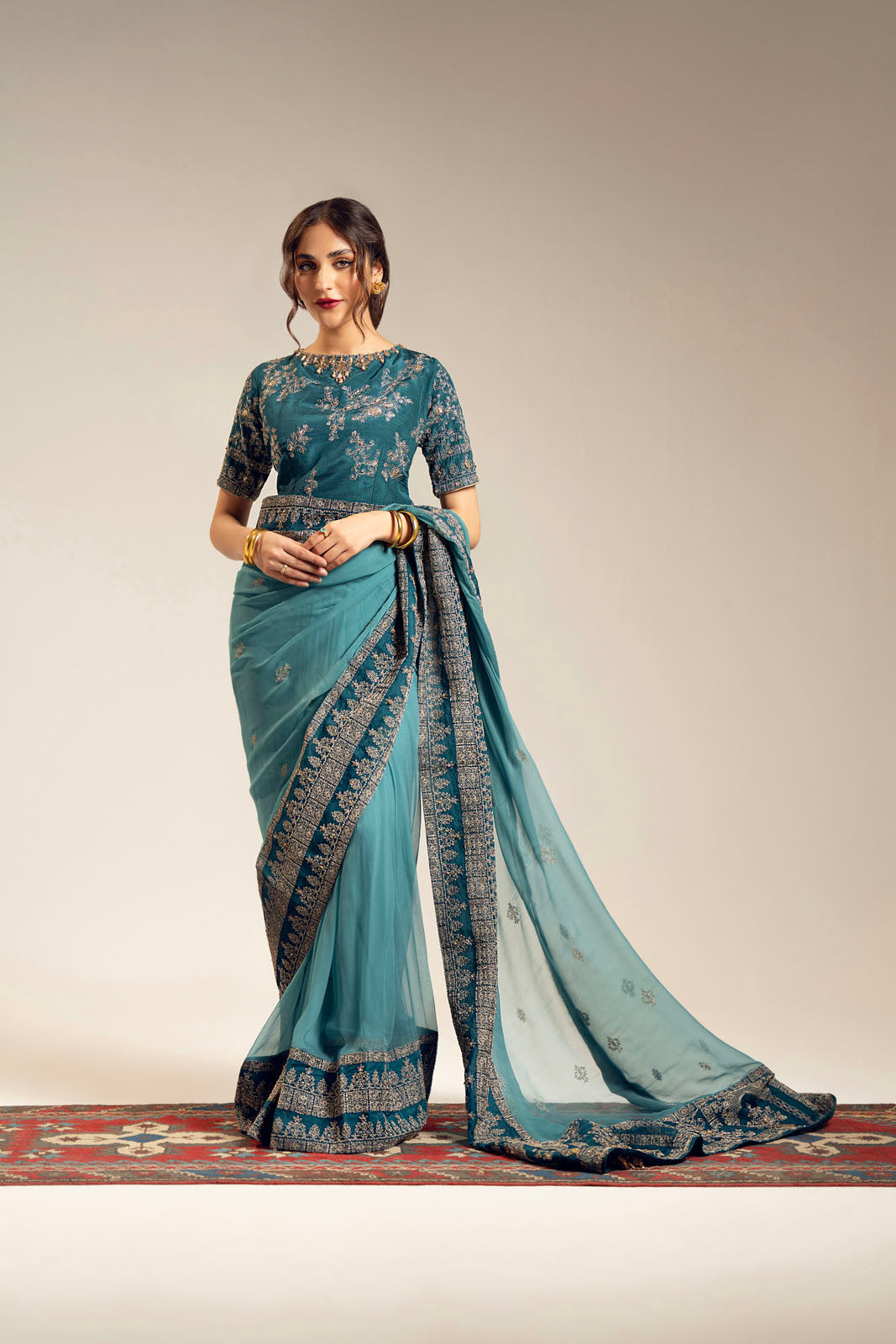 3 Piece Chiffon Embroidered (FW0014)
