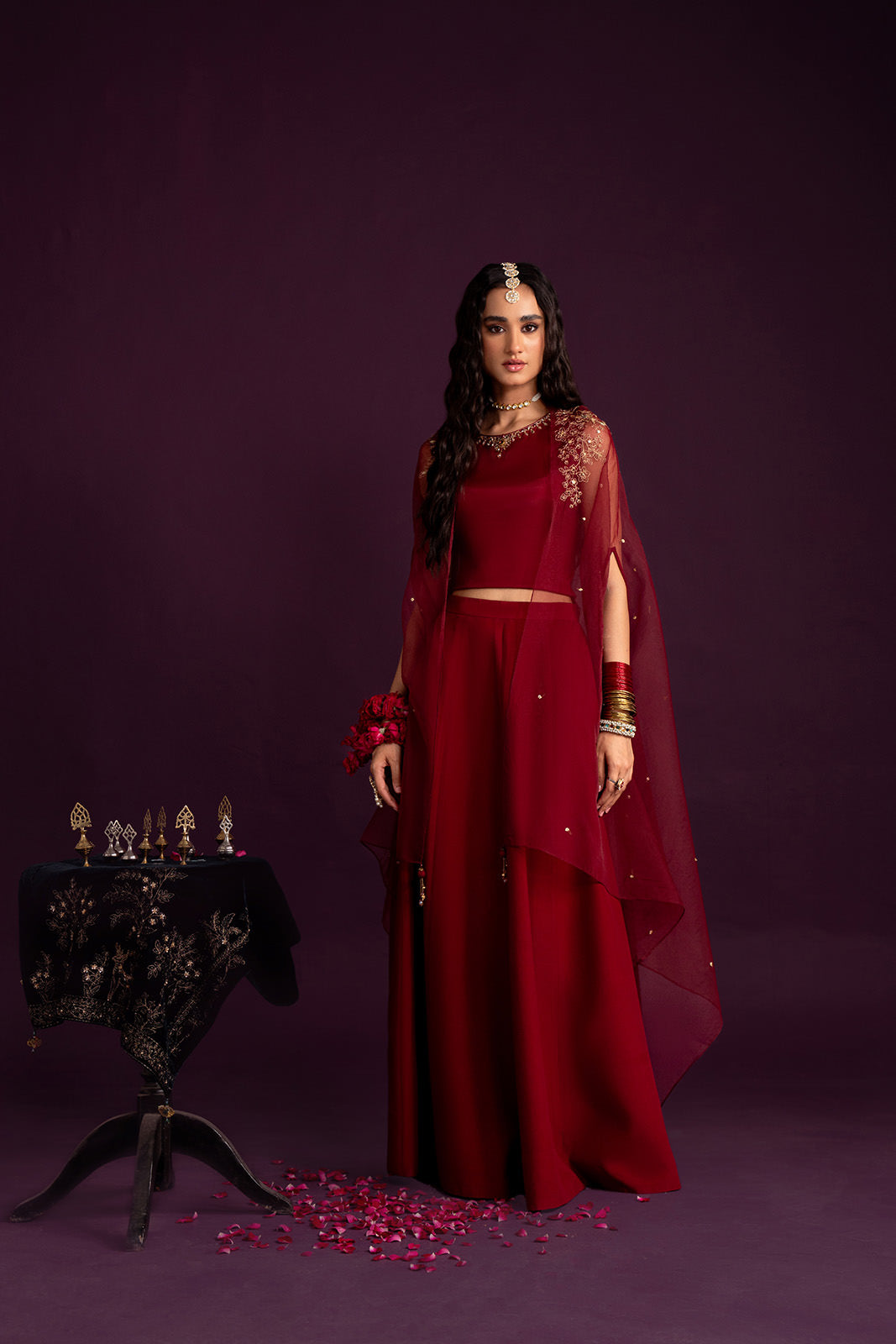 3 Piece Organza Embroidered (FW0016)