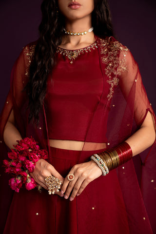 3 Piece Organza Embroidered (FW0016)