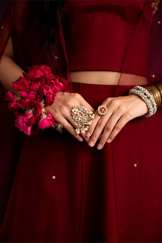 3 Piece Organza Embroidered (FW0016)