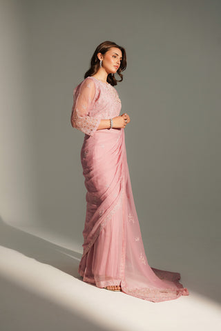 3 Piece Chiffon Embroidered Suit (FW0020)